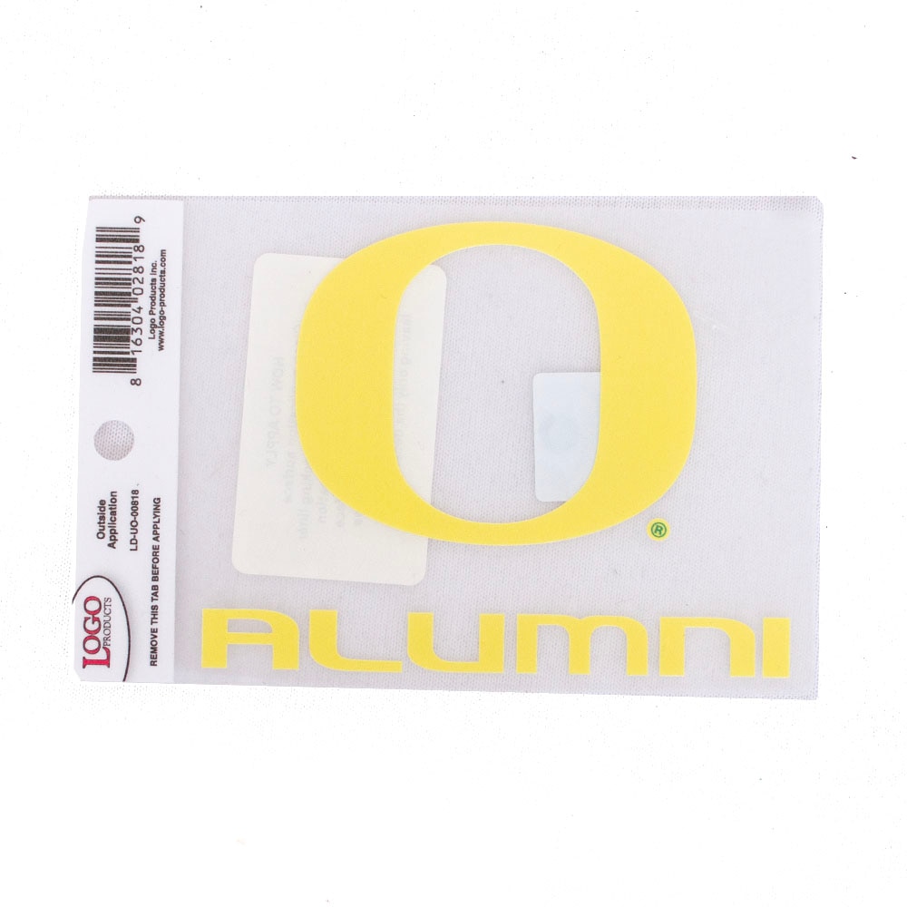 Classic Oregon O, Yellow, Decal - Outside Application, Home & Auto, 4", Logo Product, Alumni, 863916